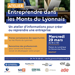 Atelier : Entreprendre dans les Monts du Lyonnais