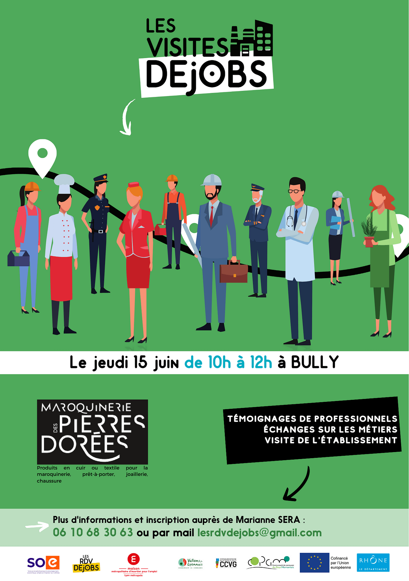 Visite Dejobs - Maroquinerie Pierres Dorées - Bully (69)
